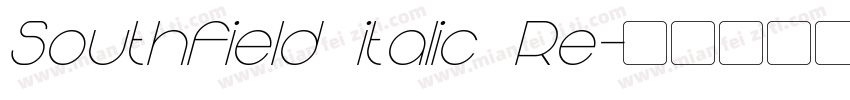 Southfield italic Re字体转换